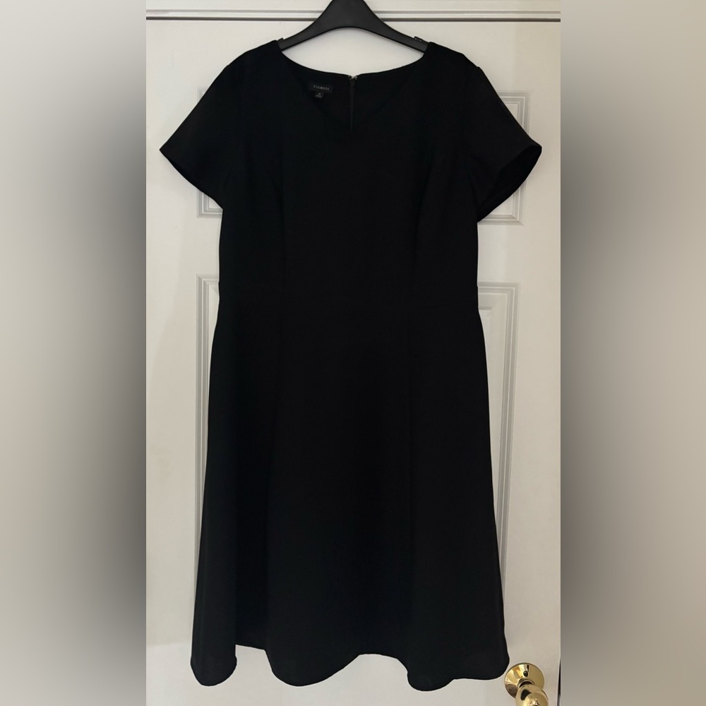 Talbots Black A-line Flare Dress